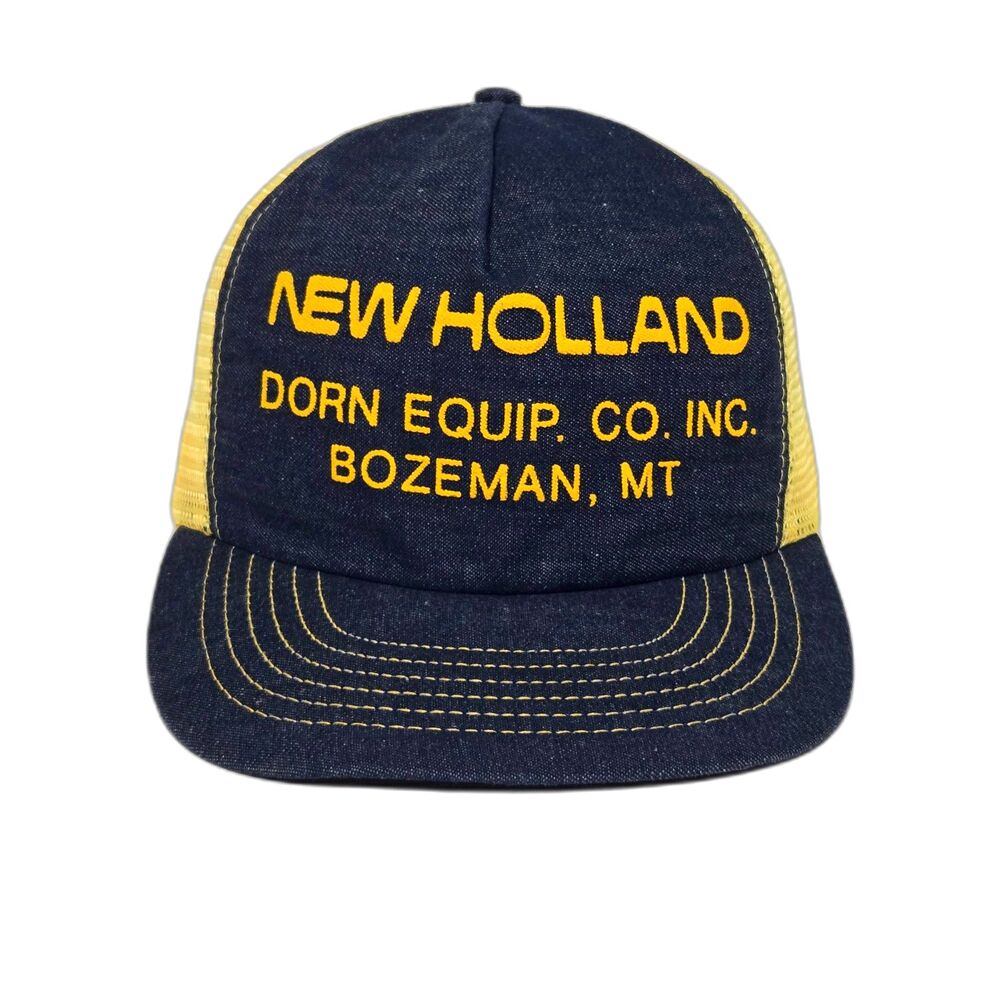 New Holland Dorn Equip Vintage Trucker Hat | Snapback | Bozeman MT USA Made Cap